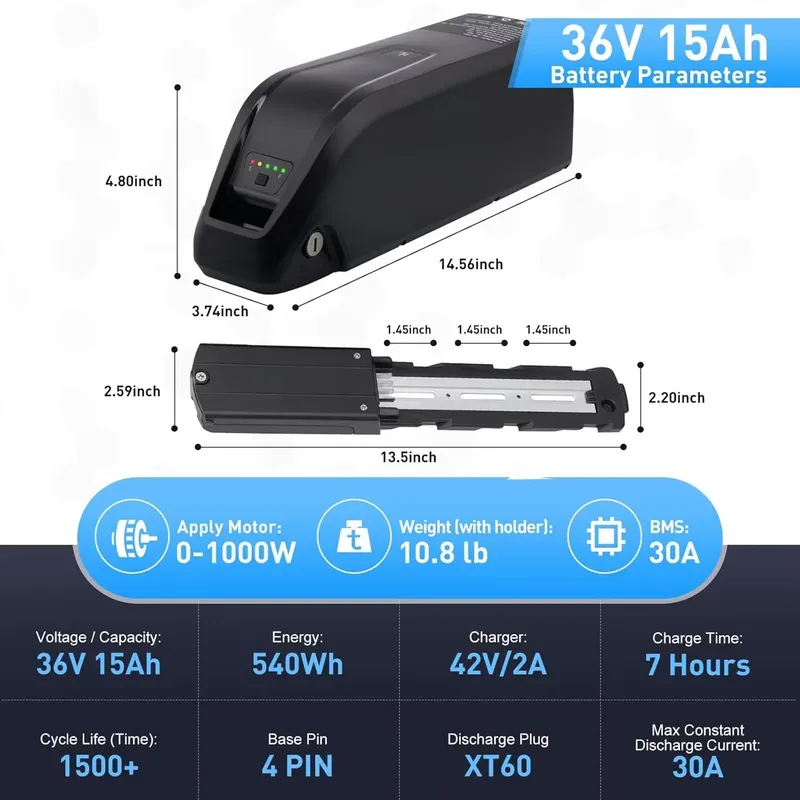 Hailong E-Bike Battery 36V 48V - Ebike Battery 48V 20Ah Hailong review and price
