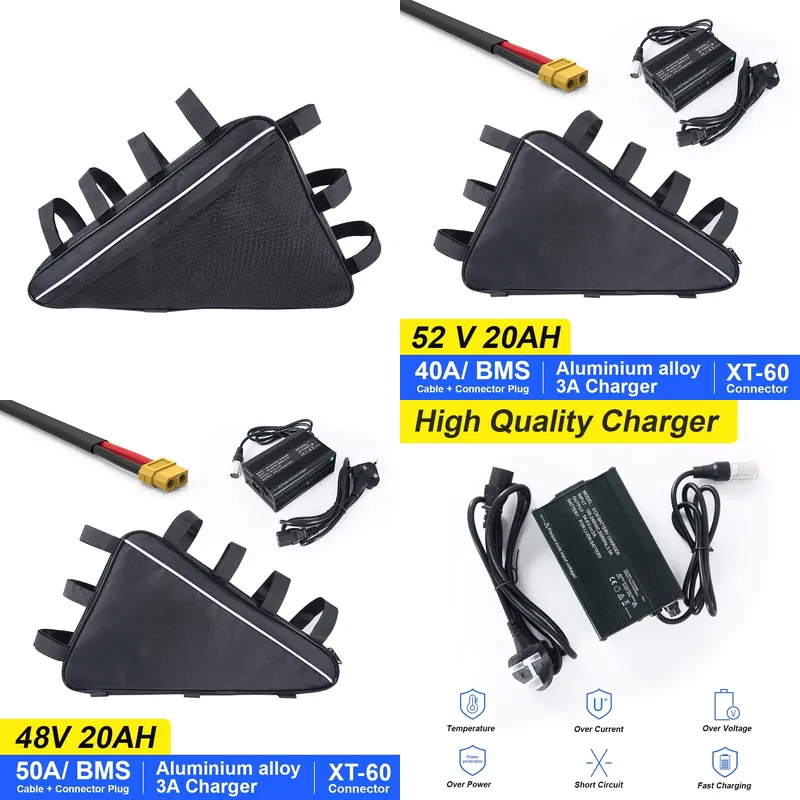 2026 US Triangle Lithium Elect - Ebike Battery 52V 20Ah Triangle Pack review and price