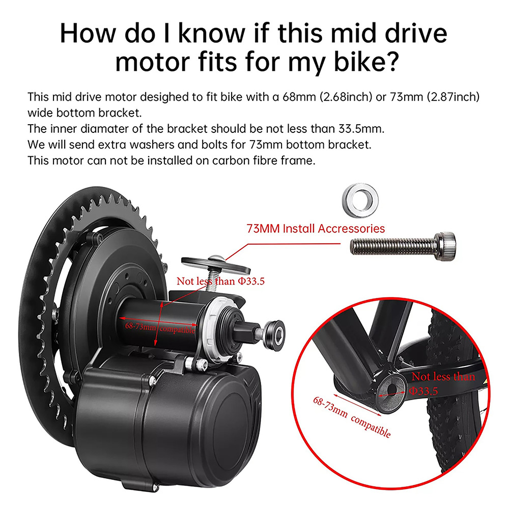 TongSheng TSDZ2B 36V 250W 350W - Tongsheng Tsdz2B Mid Drive Motor review and price