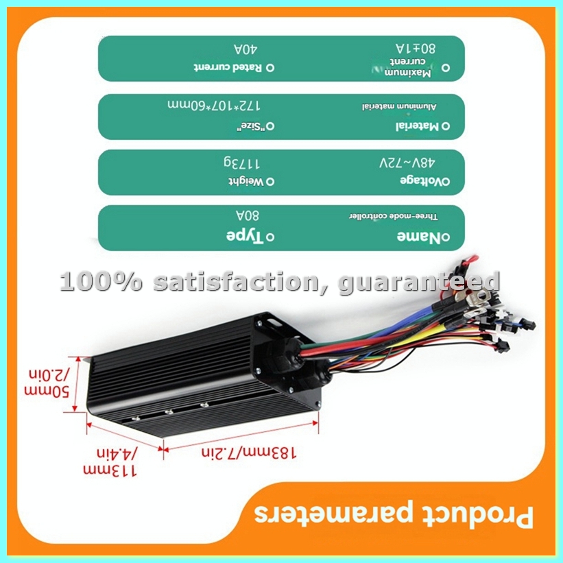 E-Bicycle Three Mode Controlle - Sine Wave Controller 48V 72V 80A review and price