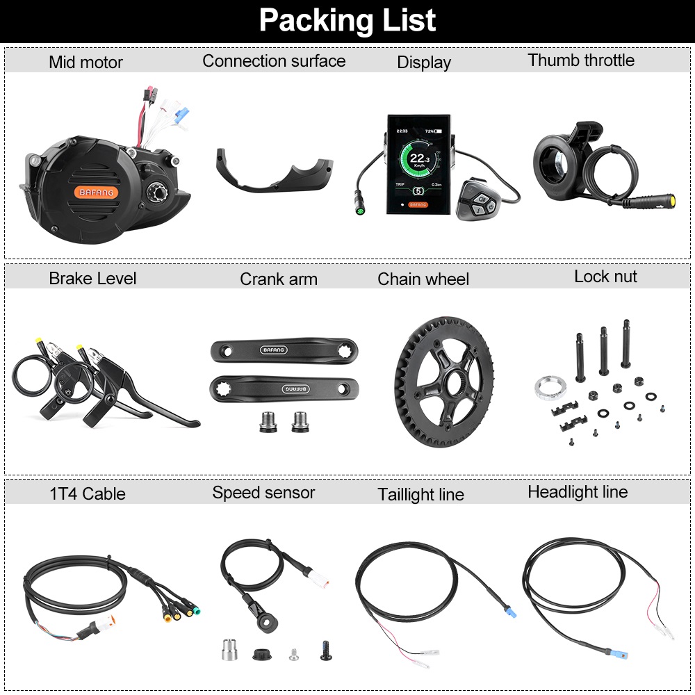 Bafang M620 G510 48V 52V 1000W - Mid Drive Motor Kit 52V 1000W review and price